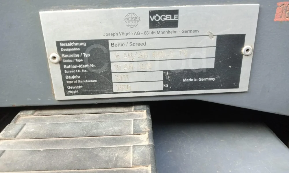 Vogele 1800-2 Paver